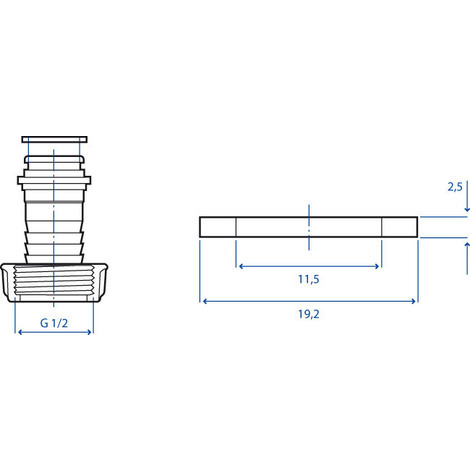 GUARNIZIONE PIANA 11,5X19,2X2,5 PZ.50